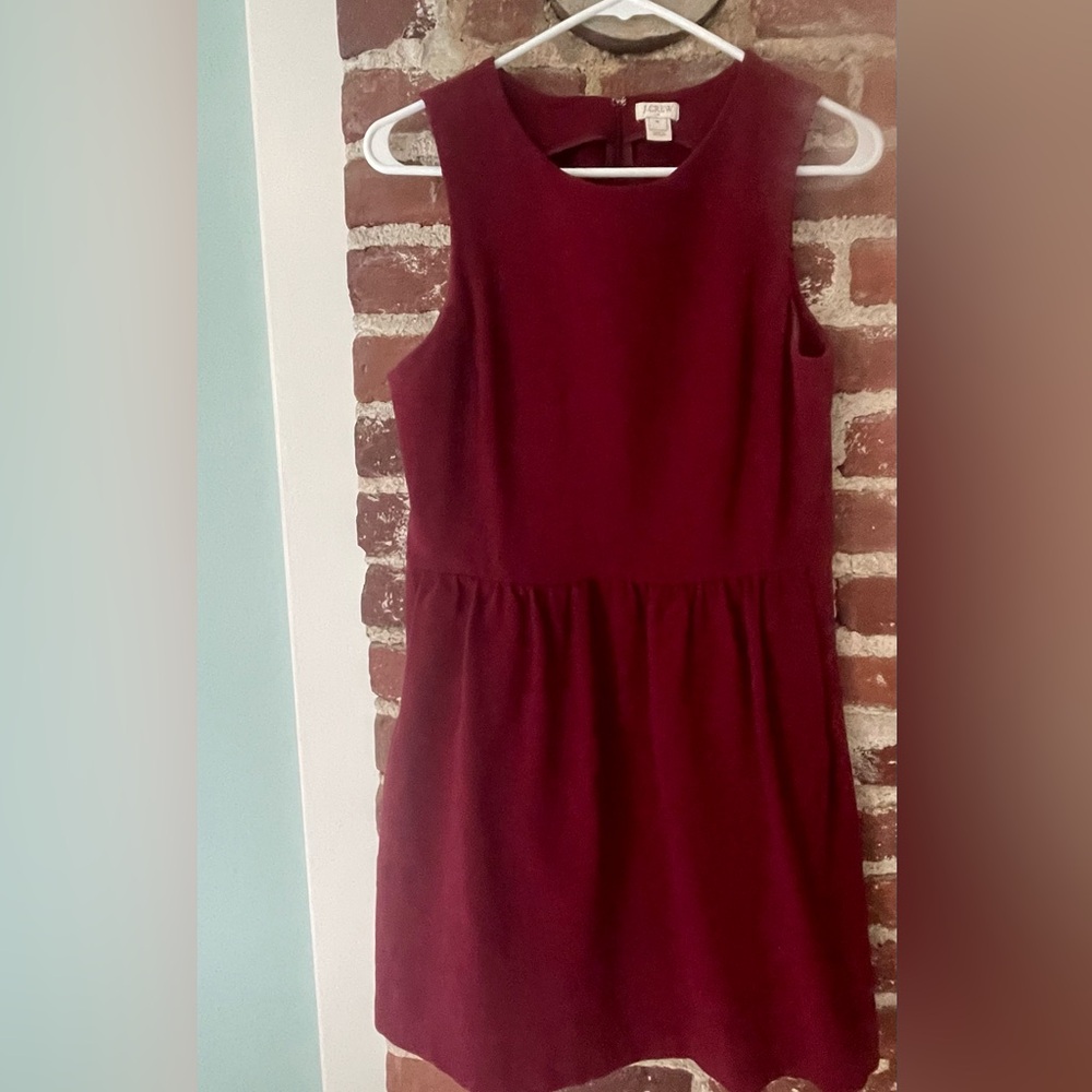 Maroon J Crew dress- M